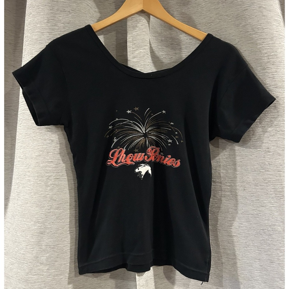 Rare Vintage High Fever‎ Show Ponies Scoop Neck T-shirt Size L/XL USA